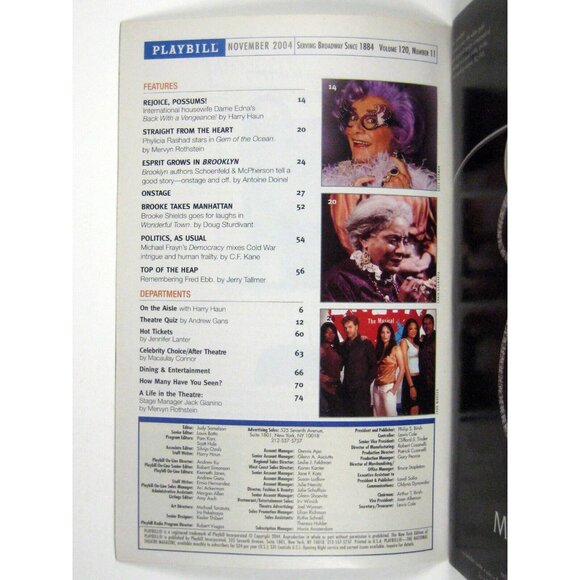 Trying Playbill November 2004 Fitz Weaver Kati Brada Joanna McClelland Glass - Picture 3 of 7